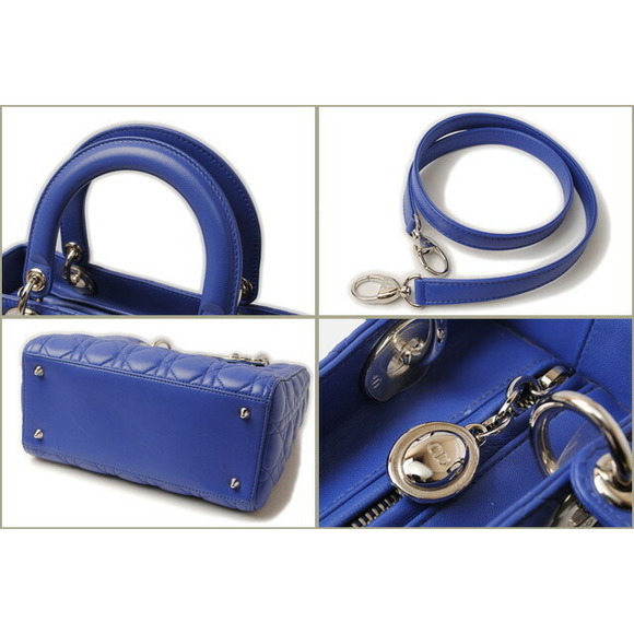 Dior  Handbag Christian Blueberry - Picture 1 of 6